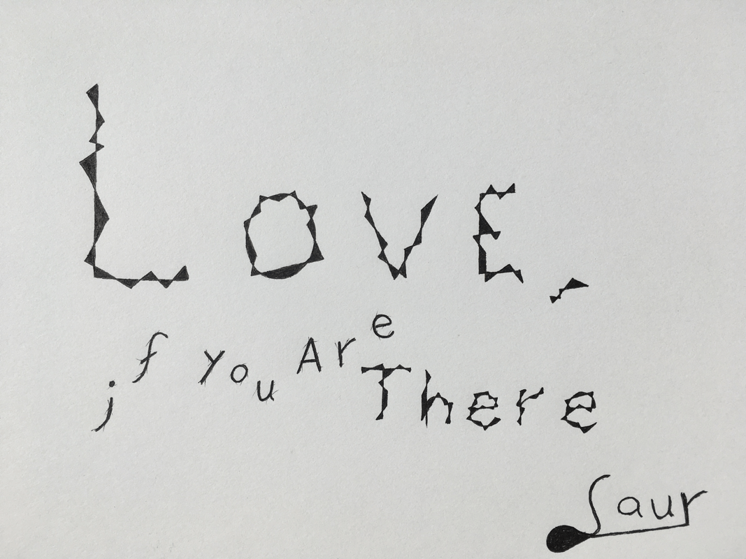 WEB - 5#HAT - Drawing - Love, if you are there